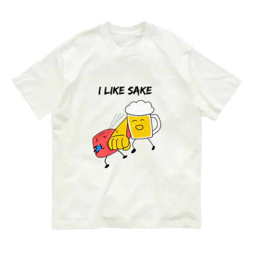 I like SAKE オーガニックコットンTシャツ