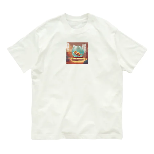 ボールで遊んでるハムスター Organic Cotton T-Shirt