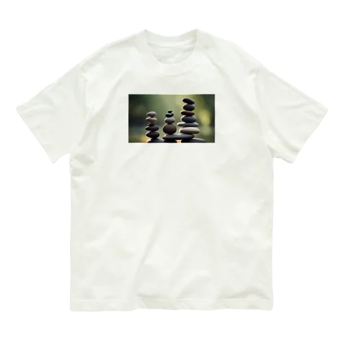 石を積む Organic Cotton T-Shirt