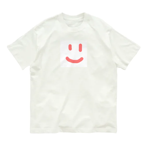 ニッコリ顔 オーガニックコットンTシャツ