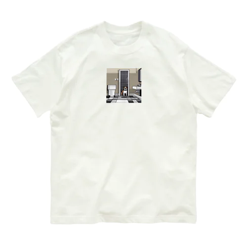 バスルームのブルドッグ Organic Cotton T-Shirt