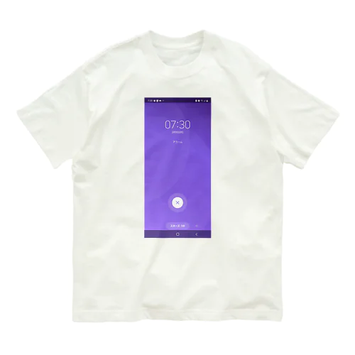 スヌーズ画面 Organic Cotton T-Shirt