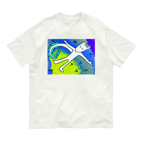 ちょ龍けん　　シャバアーサナ　宇宙編🚀 Organic Cotton T-Shirt