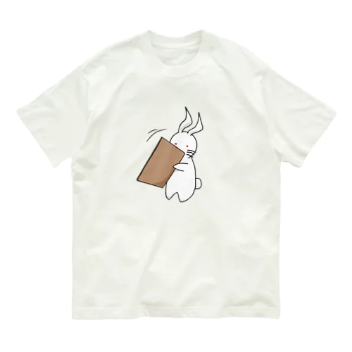 板うさぎ オーガニックコットンTシャツ