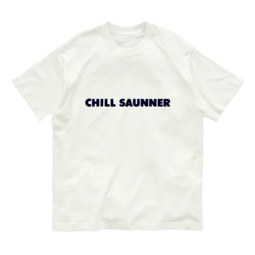 CHILL SAUNNER Tee【NATURAL】 Organic Cotton T-Shirt