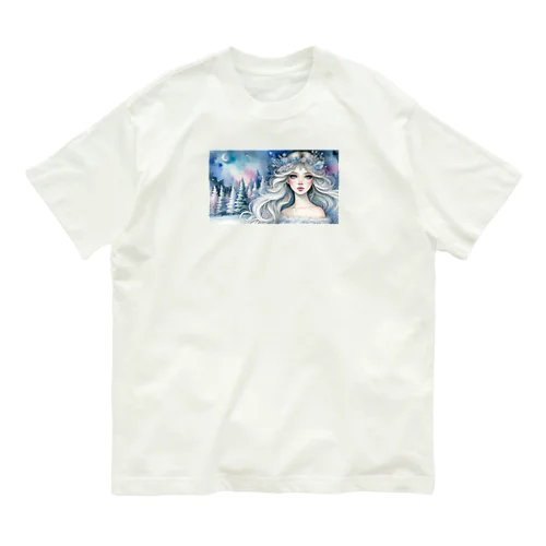 氷の精霊と夜の森の秘密 Organic Cotton T-Shirt