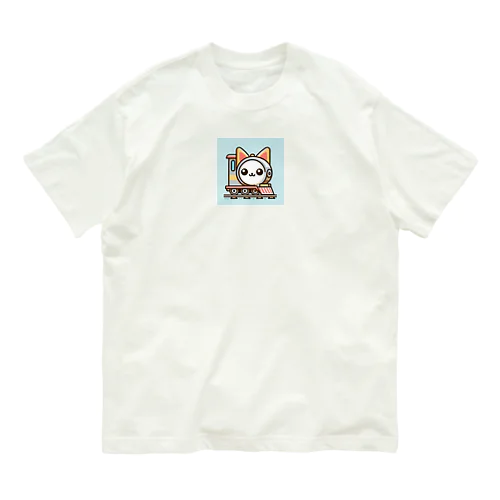 猫電車 Organic Cotton T-Shirt