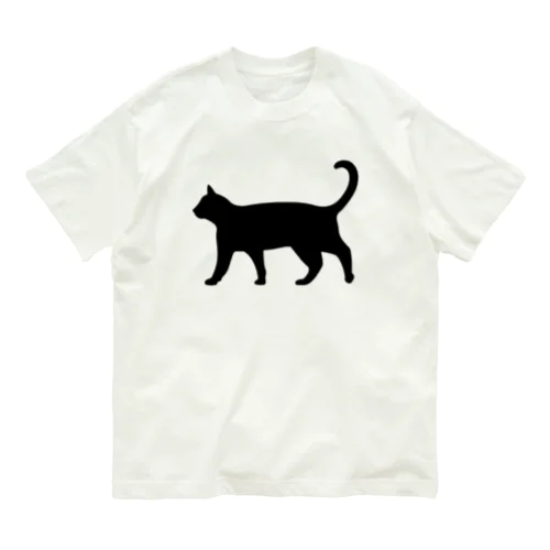 黒猫は見ていた　ねこ Organic Cotton T-Shirt
