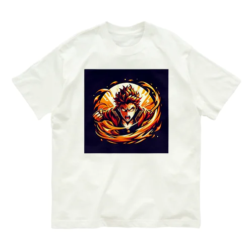 熱血アニメキャラクター オリジナルイラストグッズ Organic Cotton T-Shirt