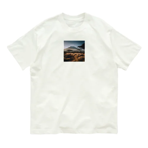 キリマンジャロ山 オーガニックコットンTシャツ