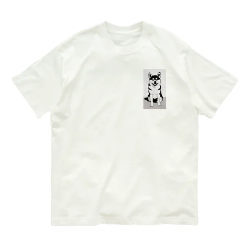 柴犬のキュートなキャンバス Organic Cotton T-Shirt