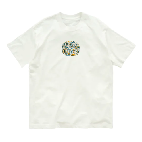 ウォーリー猫 オーガニックコットンTシャツ