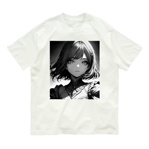 モノクロ美少女 Organic Cotton T-Shirt