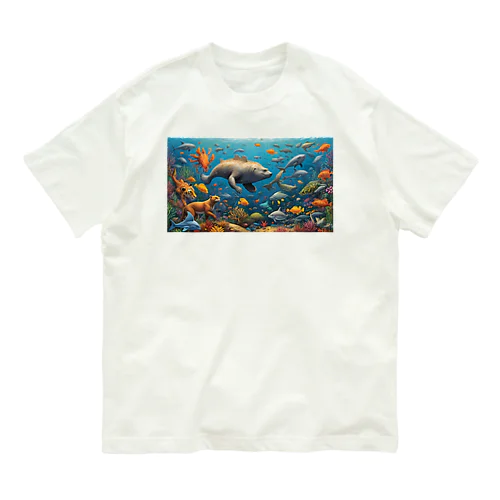 見るも奇妙な合体動物たち fusion animals<<妄想アニマルズ>> Organic Cotton T-Shirt