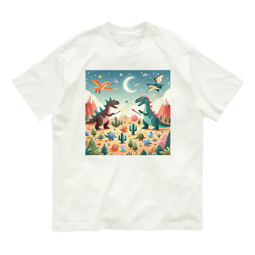 子ども大好き恐竜 オーガニックコットンTシャツ