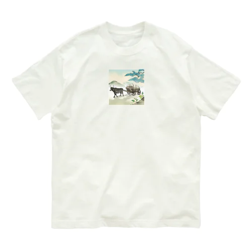 牛車　その七 オーガニックコットンTシャツ