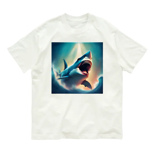 幻想的なサメちゃん🦈 オーガニックコットンTシャツ