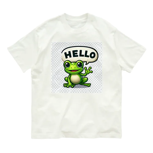 HELLOカエル Organic Cotton T-Shirt
