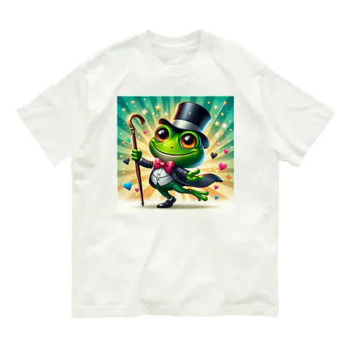 ステッキカエル4 Organic Cotton T-Shirt