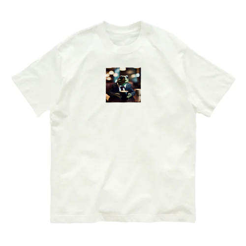 休憩するサラリーマンリクガメ Organic Cotton T-Shirt