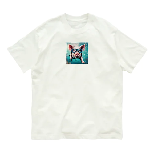 潜豚 オーガニックコットンTシャツ