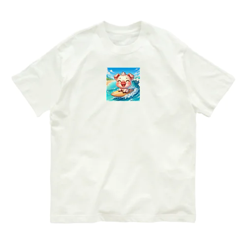 ブタ　In ハワイ Organic Cotton T-Shirt