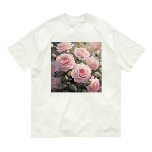 ペールピンクのバラの花束 Organic Cotton T-Shirt