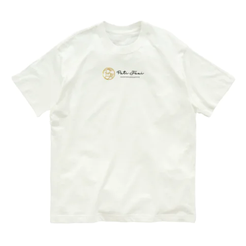 pati fani　ロゴ　横バージョン オーガニックコットンTシャツ