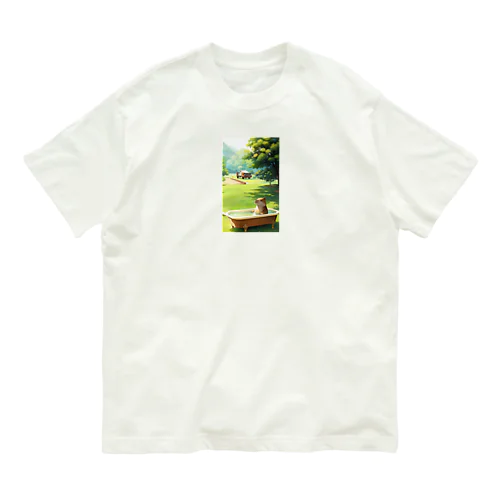 のほほんカピバ～ラくん Organic Cotton T-Shirt