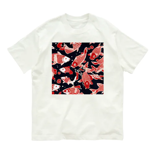 色鮮やかな鯉 Organic Cotton T-Shirt