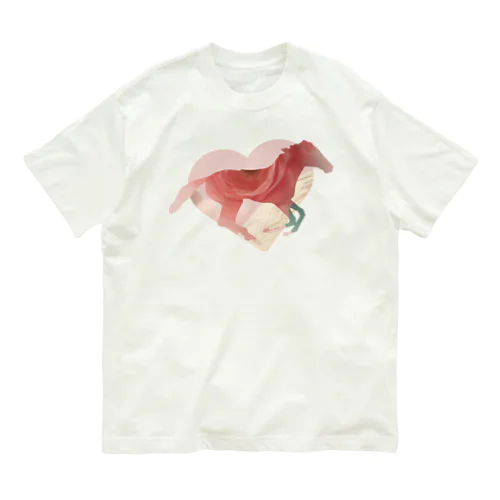 駆け抜けるラブ💗 オーガニックコットンTシャツ