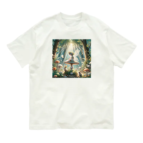 ハッピー妖精 Organic Cotton T-Shirt