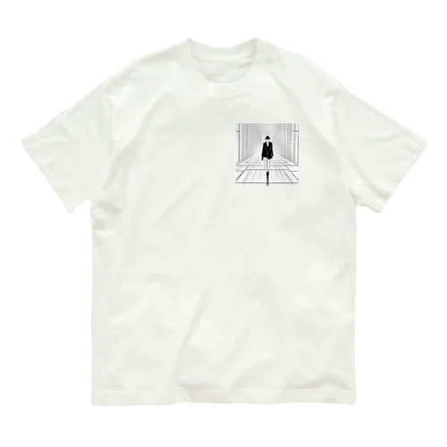 歩く人 オーガニックコットンTシャツ