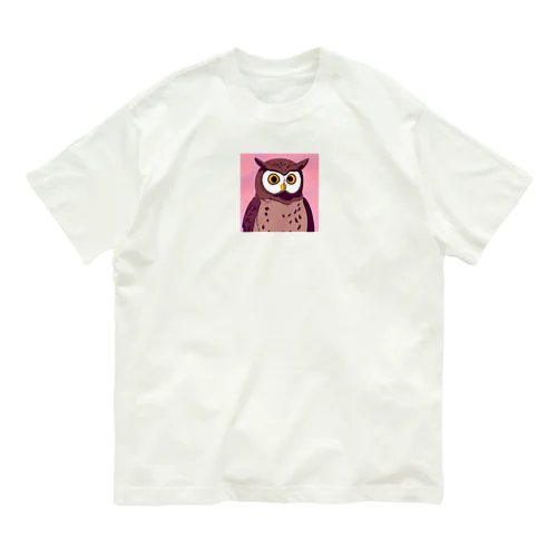 フクロウ Organic Cotton T-Shirt