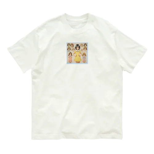 レトロ♡ガール オーガニックコットンTシャツ