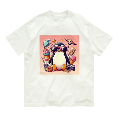 cool penguin オーガニックコットンTシャツ