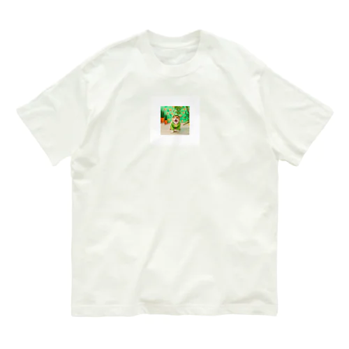 恐竜着たニャーゴ Organic Cotton T-Shirt