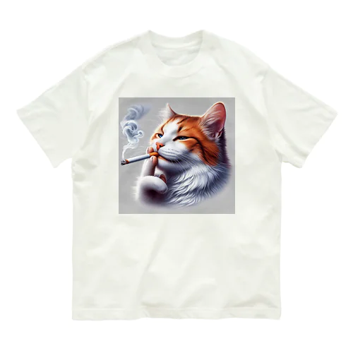 タバコうめーんだニャン Organic Cotton T-Shirt