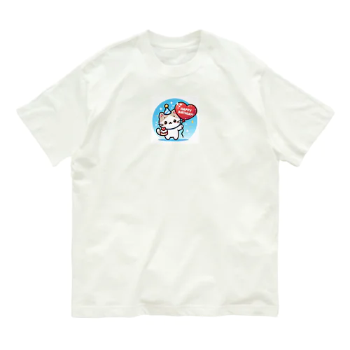 ハピバ　にゃんだふるきゃっつ Organic Cotton T-Shirt