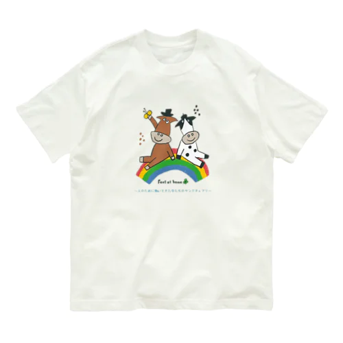 ホルちゃんとジャージーちゃん オーガニックコットンTシャツ