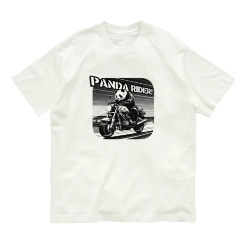 パンダライダー!(淡色用) Organic Cotton T-Shirt