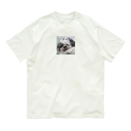 いねむりワンちゃん Organic Cotton T-Shirt