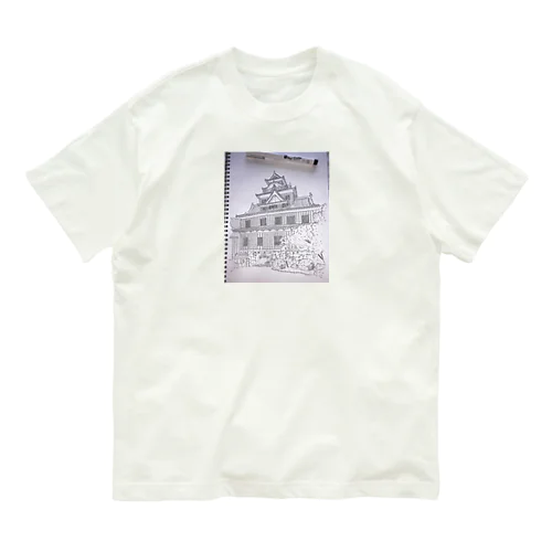 岡山城ペンアート Organic Cotton T-Shirt