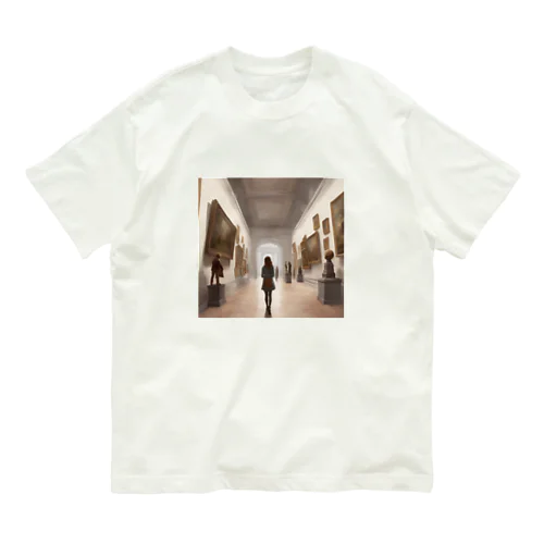 美術館を歩く女の子 Organic Cotton T-Shirt