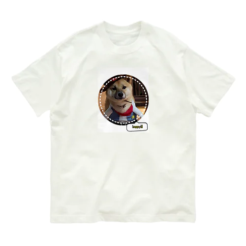 柴犬COOUo･ｪ･oU オーガニックコットンTシャツ