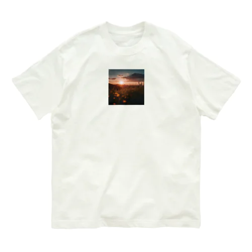 夕暮れ時の景色 オーガニックコットンTシャツ