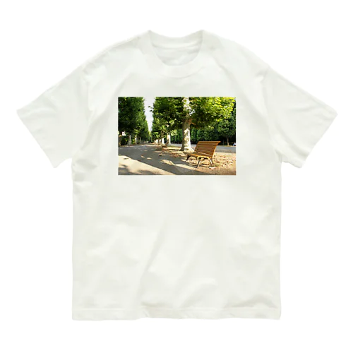フレンチ風公園でゆっくり休憩しましょう Organic Cotton T-Shirt