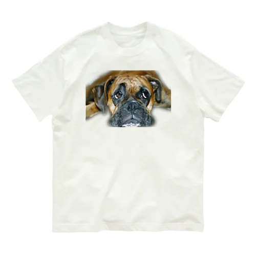 若さ溢れるボクサー犬 Organic Cotton T-Shirt