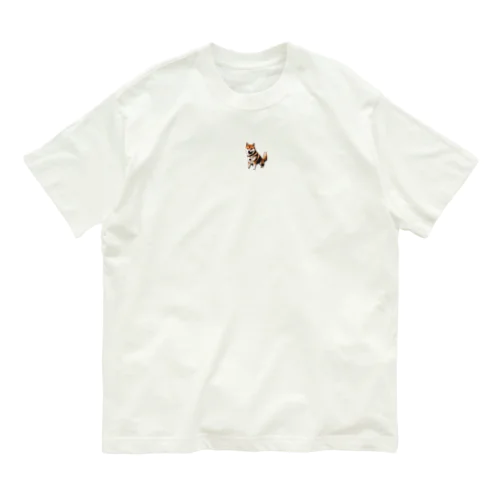 キュートで活発な柴犬 Organic Cotton T-Shirt