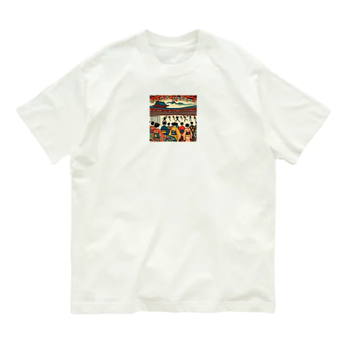 浮世絵　サッカー Organic Cotton T-Shirt